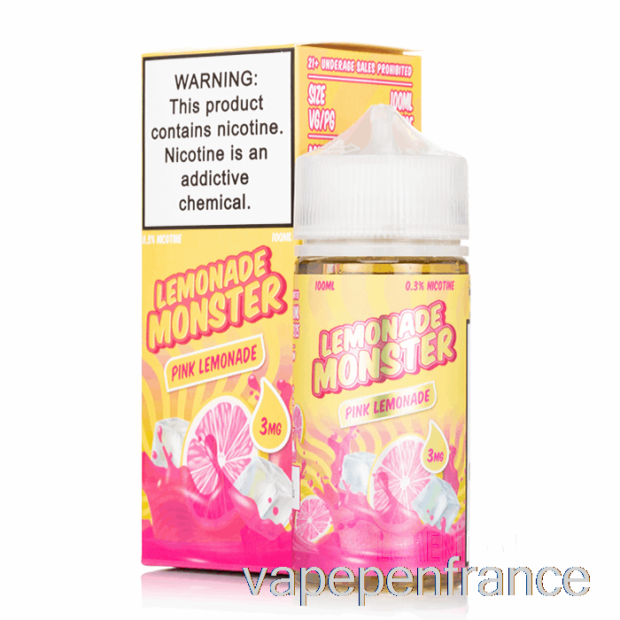 Limonade Rose - Monstre De Limonade - Stylo Vape 100 Ml 0 Mg